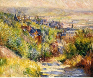 The Heights at Trouville - Pierre-Auguste Renoir painting on canvas